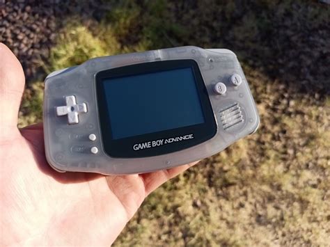 Nintendo Game Boy Advance Gba Glacier Handheld Console Agb 001 In Box