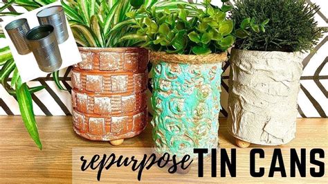 upcycle tin cans into amazing planters creative diy recycling youtube
