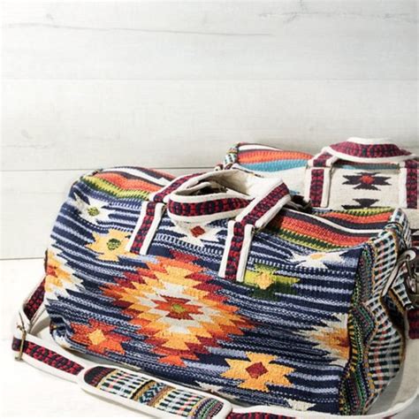 Shop Fig Bags New Aztec Navajo Western Weekender Tote Bag Duffle