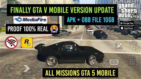 Finally Gta V Mobile Version Apk Obb File 10gb All Missions Real Or
