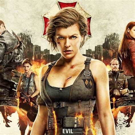 Jill valentine nemesis resident evil 3 shotgun 4k hd resident evil 3. 2048x2048 Resident Evil The Final Chapter 4k 2016 Movie ...