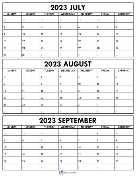 August September 2023 Calendar