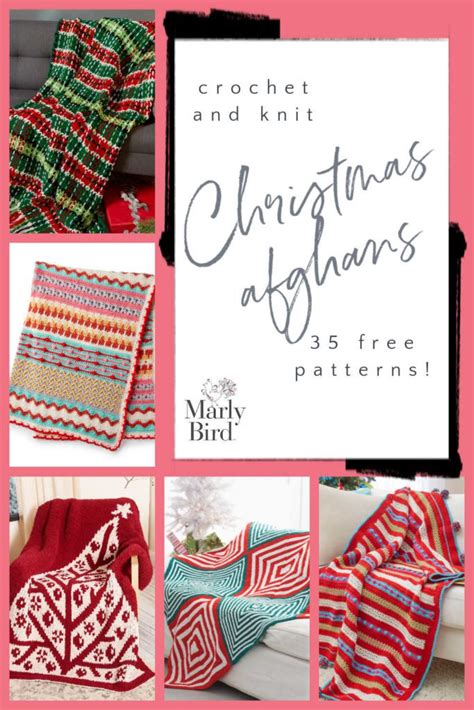 35 Free Knit And Crochet Christmas Afghans Marly Bird