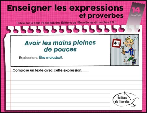 Enseigner Les Expressions Et Proverbes French Expressions Learn