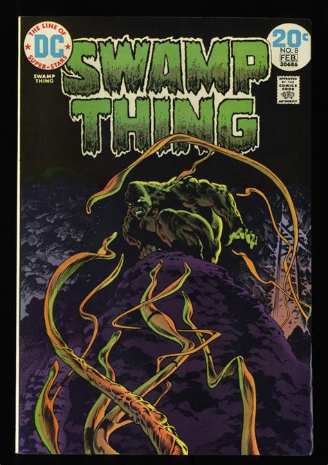 Swamp Thing 8 Vf 85 White Pages Comic Books Bronze Age Dc
