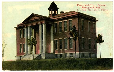 Paragould High School Unknown Date Ahc4420 Paragould Arkansas Old