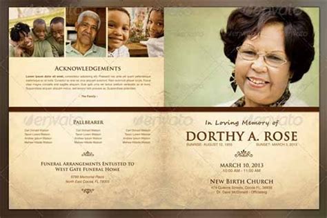 He only takes the best order of service. Funeral Program Template - 30+ Download Free Documents in ...