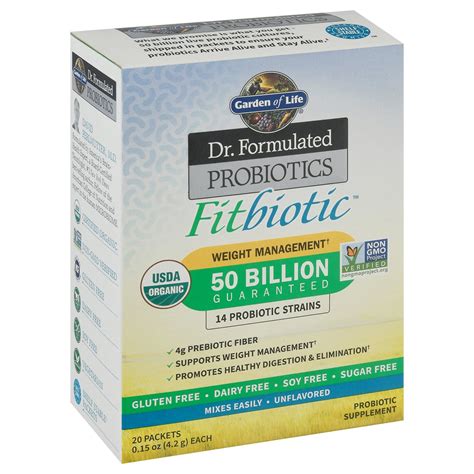 Garden Of Life Dr Formulated Probiotics Fitbiotic Powder Packets