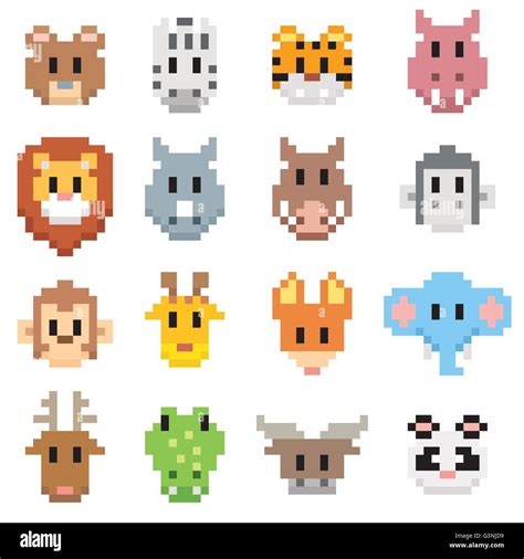 Pixel Art Animals Cut Out Stock Images And Pictures Alamy