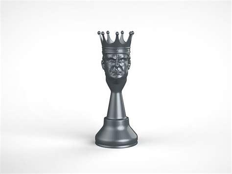 The Don King Chess Piece 3d Model 3d Printable Cgtrader