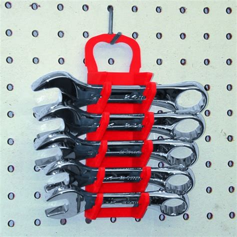 14 tool gripper stubby wrench organizer red 5092