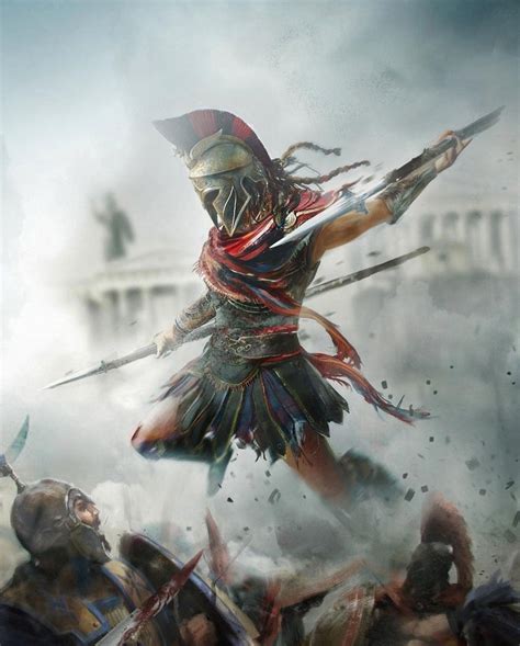 Assassin S Creed Odyssey Tatuaje De Gladiador Guerrero Griego Guerreros Mitologicos