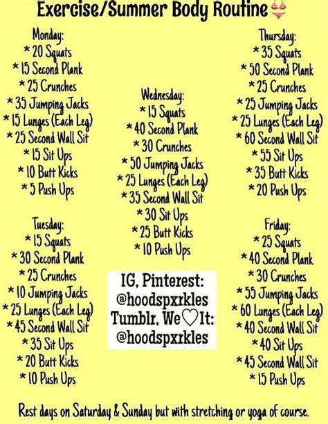 Good Exercise Routine For Teenage Girl At Home Online Degrees