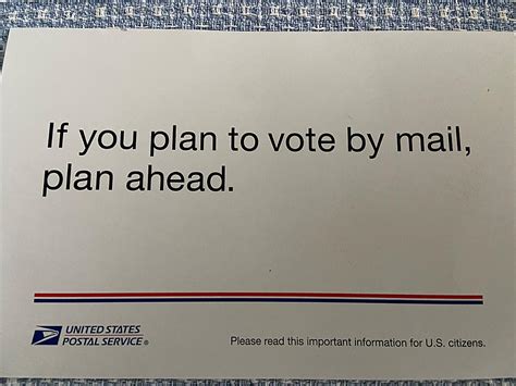 Voting By Mail Plan Ahead