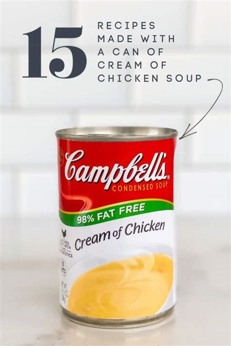 It is super easy, customizable, delicious, and made with natural ingredients. Recipes Made with a Can of Cream of Chicken Soup - Plain ...