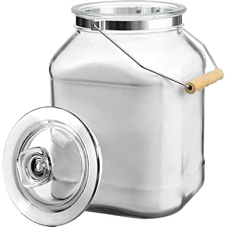 Amazon Com Daitouge Large Glass Jars With Lids Gallon Ml