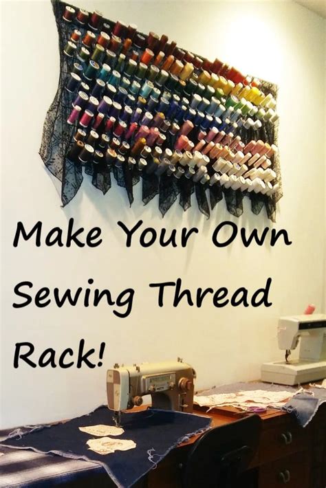 Make Your Own Sewing Thread Rack I Am Sew Crazy Sewing Room Storage