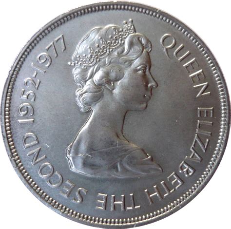 The royal mint, as they did with her it is this second coin that we are now offering to you. 25 Pence - Elizabeth II (Silver Jubilee) - Gibraltar - Numista