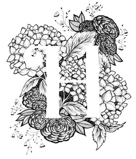 This is a good hub for teaching children how to draw. Letter H print - Alphabet, Calligraphy, Typography ...