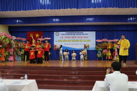 Trường Cao đẳng Việt Nam Hàn Quốc Bình Dương Tổ Chức Lễ Tổng Kết Năm