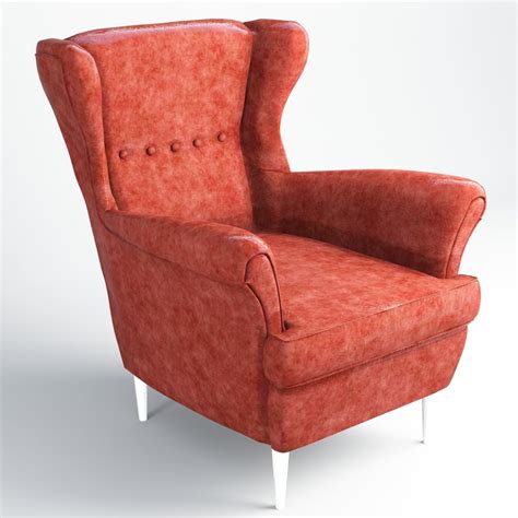 The chair cover itself it ok. 3D asset VR / AR ready Strandmon Sofa IKEA | CGTrader