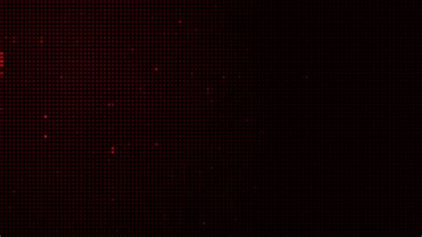 3d Abstract Digital Technology Animated Red Particles On Red Background