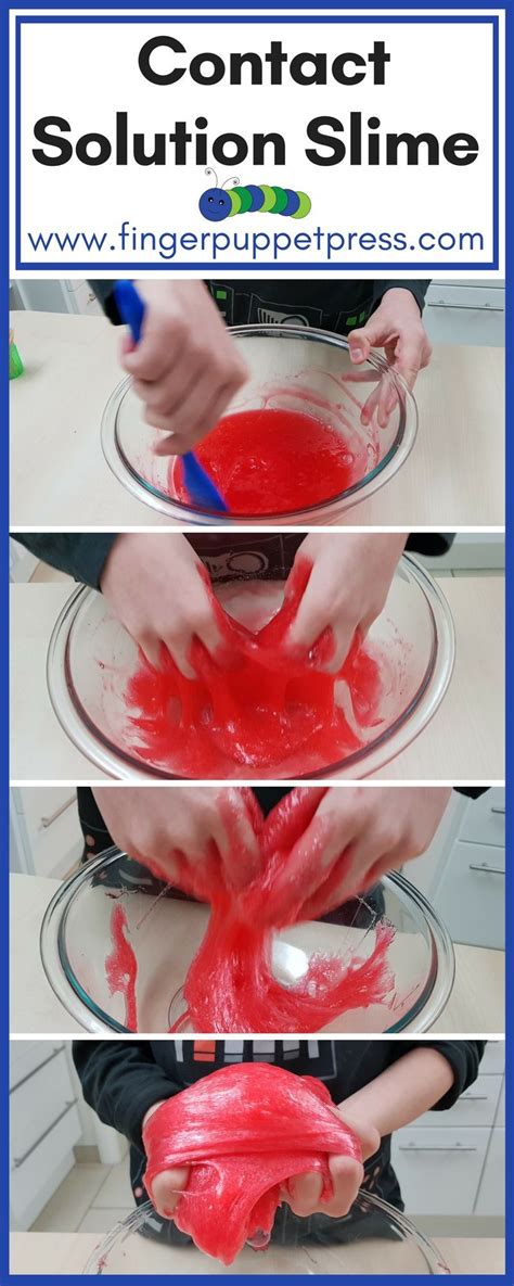 Contact Solution Slime Science With Kids Slime With Contact