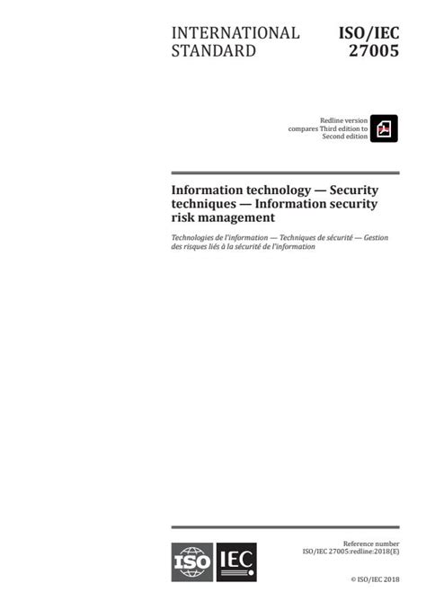 Isoiec 270052018 Information Technology — Security Techniques