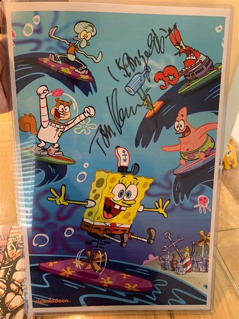 Spongebob Squarepants Sdcc Poster Signed On Mercari Spongebob