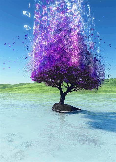 Psychedelic Tree Painting By Beyondverse Collective Fine Art America