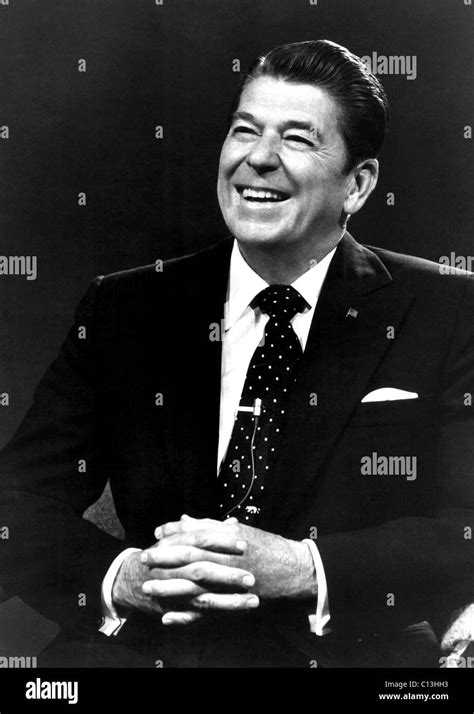 Ronald Reagan Candid Black And White Stock Photos And Images Alamy