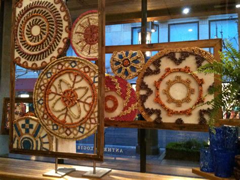 I wanted so desperately to think of wild ideas (that probably wouldn't work for residential interior design) and do them on a big scale, possibly involving repetition. MILKTOAST: anthropologie windows done by bramble workshop.