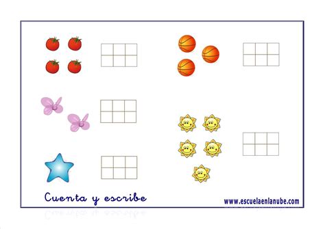 Fichas De Matemáticas Para Trabajar Los Números Del 1 Al 5