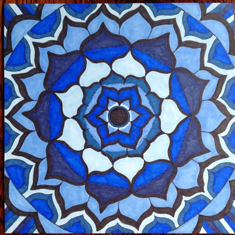 Blue Mandala By Laurie Fahlman Sacred Art Energy Art Mandala