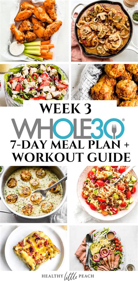 7 Day Whole30 Meal Plan And Workout Guide Week 3 Whole 30 Meal Plan