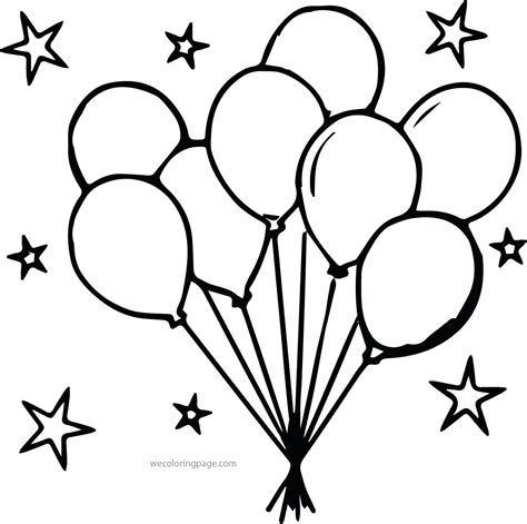 Balloon Coloring Pages at GetDrawings | Free download