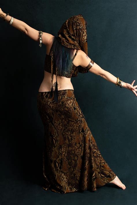 Belly Dance Costume Tribal Fusion Costume Belly Dance Dress Etsy
