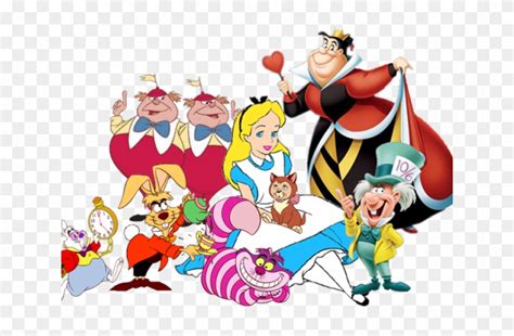 Alice And Wonderland All Characters Hd Png Download 640x4802668398