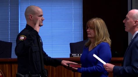 Police Officer Swearing In Ceremony Youtube