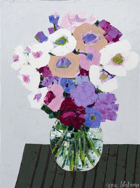 Artworks — Anna Blatman | Abstract flower art, Abstract flower painting