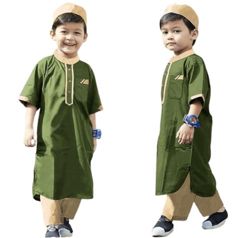 Jual Pakaian Muslim Anak Setelan Baju Muslim Anak Laki Laki Usia 1 10