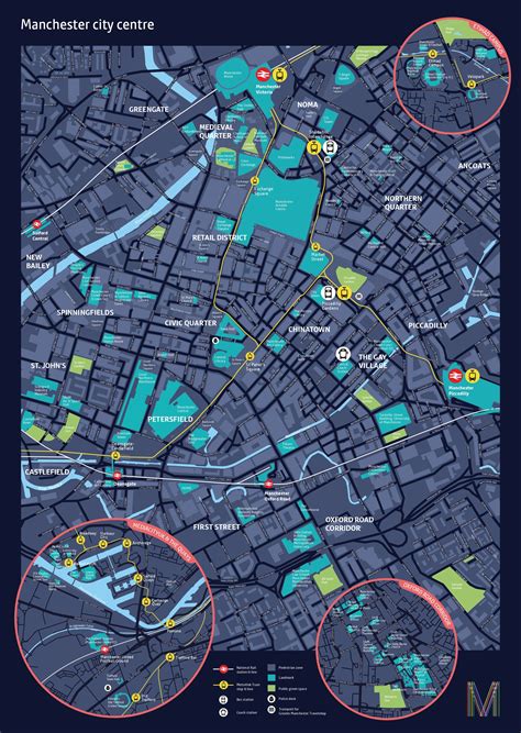 Manchester City Centre Map Guide Maps Online Manchester City Centre
