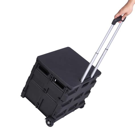 Zimtown Cart Pro Wheeled Rolling Crate Utility，heavy Duty Collapsible