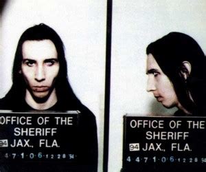 Marilyn Manson Police Mugshot Weird Picture Archive