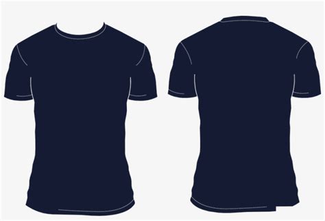 185 Plain Navy Blue T Shirt Template Front And Back Branding Mockups File