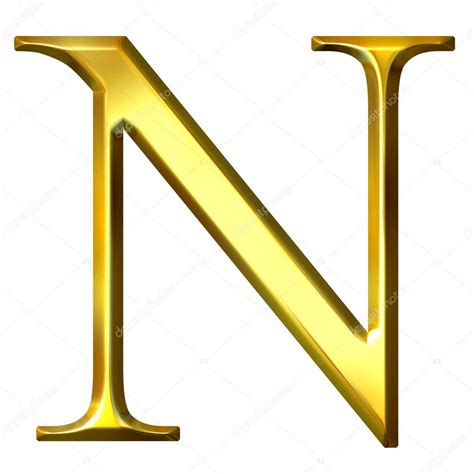 3d Golden Greek Letter Ny Stock Photo By ©georgios 1395571