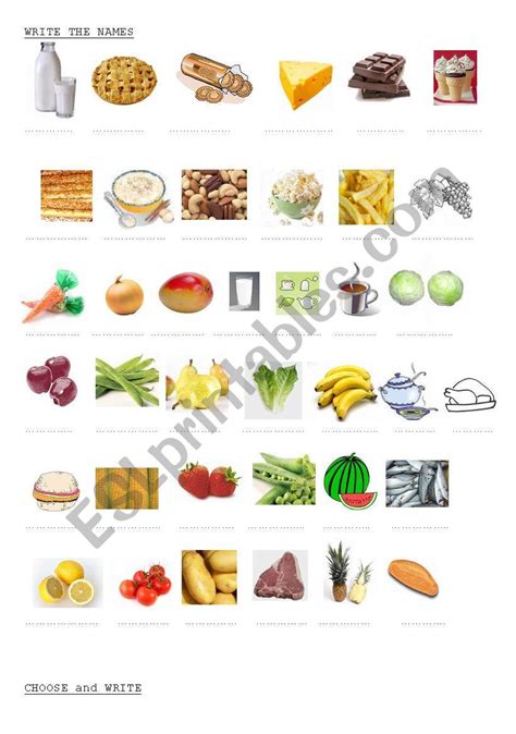 English Worksheets Names Of The Countable And Uncountable Food And Drink