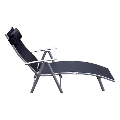 Find patio chaise lounge chairs at wayfair. Chaise Lounge Chair Folding Pool Beach Yard Adjustable ...