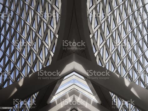 Computer Graphic Image Of Grid Structure Resembling Domed Roof Or