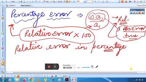 But sam measures 0.62 seconds, which is an approximate value. Absolute error relative error and percentage error - YouTube